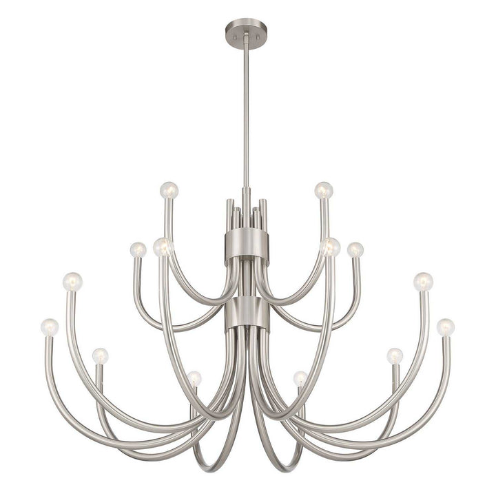 Sorrento 15 Light Chandelier in Satin Nickel Savoy House