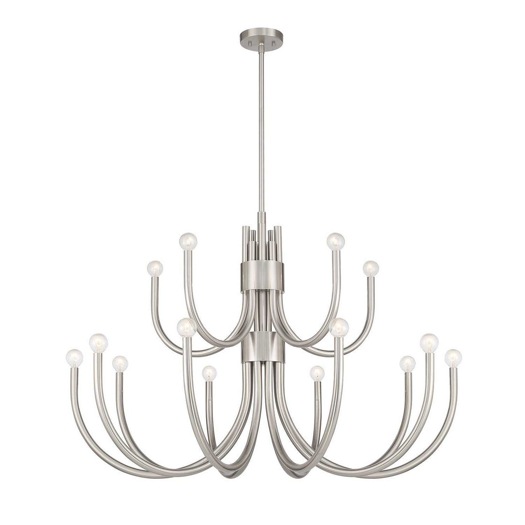 Sorrento 15 Light Chandelier in Satin Nickel Savoy House