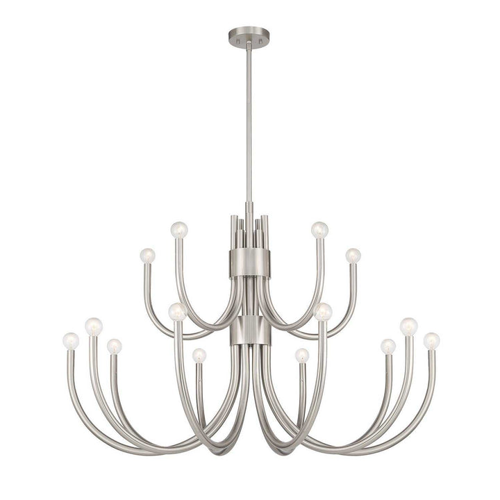 Sorrento 15 Light Chandelier in Satin Nickel Savoy House