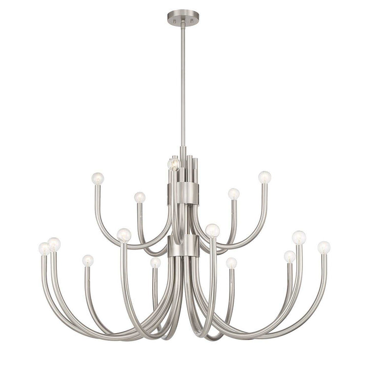 Sorrento 15 Light Chandelier in Satin Nickel Savoy House