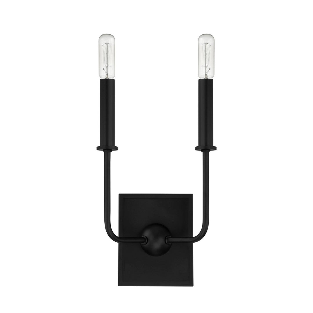Avondale Two Light Wall Sconce in Matte Black Savoy House