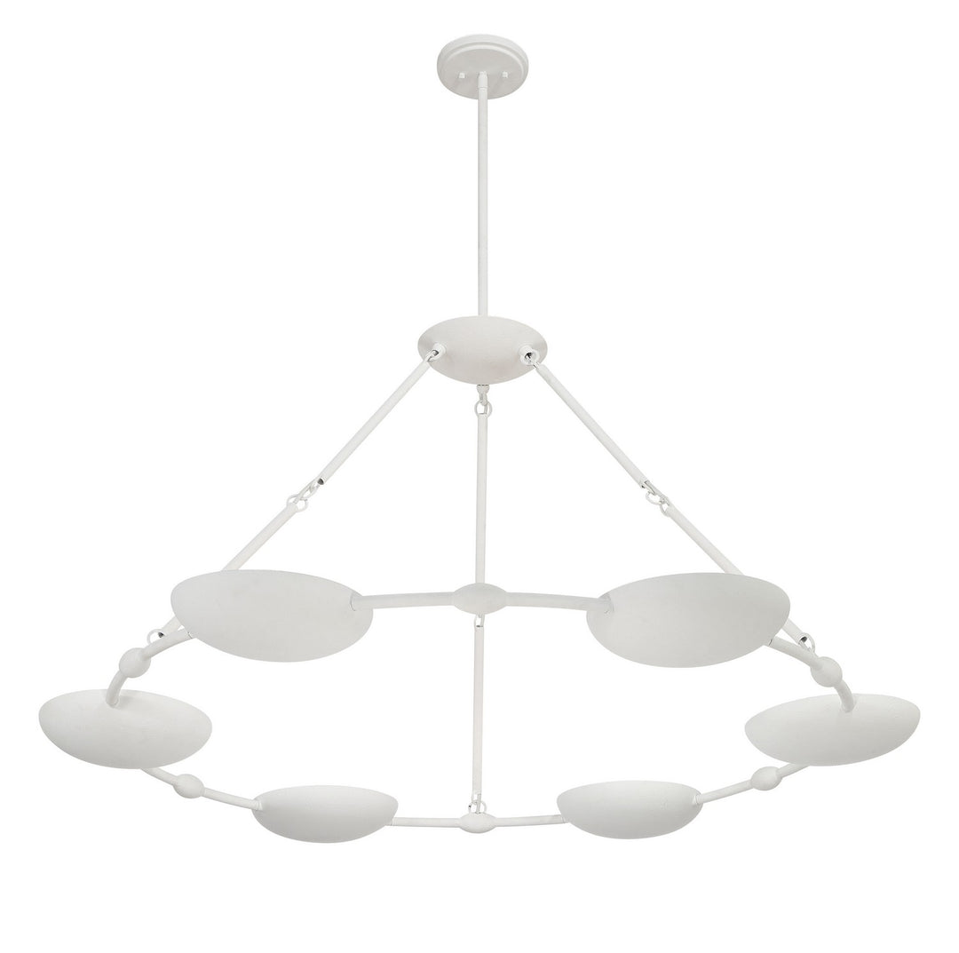 George Kovacs - P1316-792 - Six Light Chandelier - Undertas - Piastra White