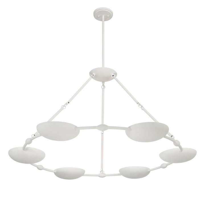 George Kovacs - P1316-792 - Six Light Chandelier - Undertas - Piastra White