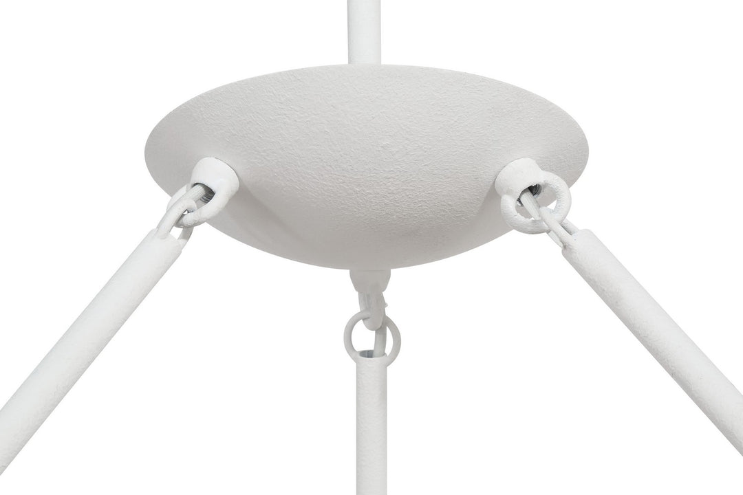 George Kovacs - P1316-792 - Six Light Chandelier - Undertas - Piastra White