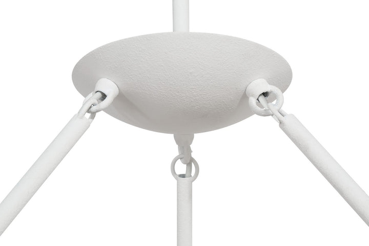 George Kovacs - P1316-792 - Six Light Chandelier - Undertas - Piastra White