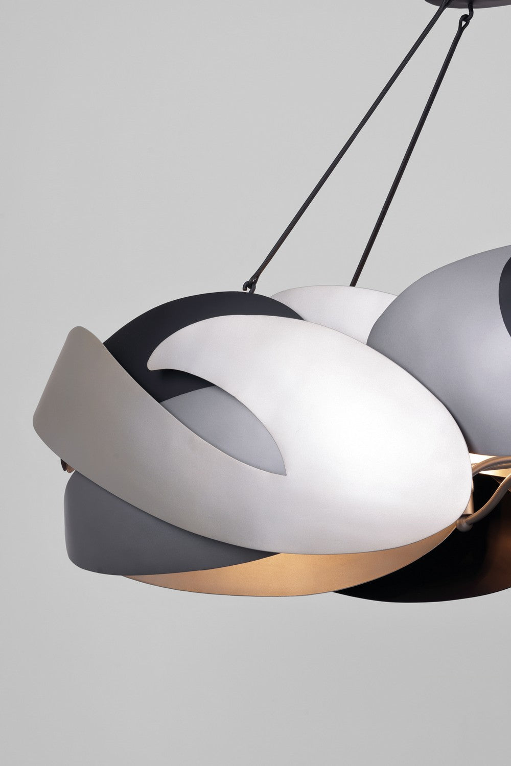 George Kovacs - P1335-780 - Six Light Island Pendant - Metalo Misto - Coal With Atlas And Midnight S