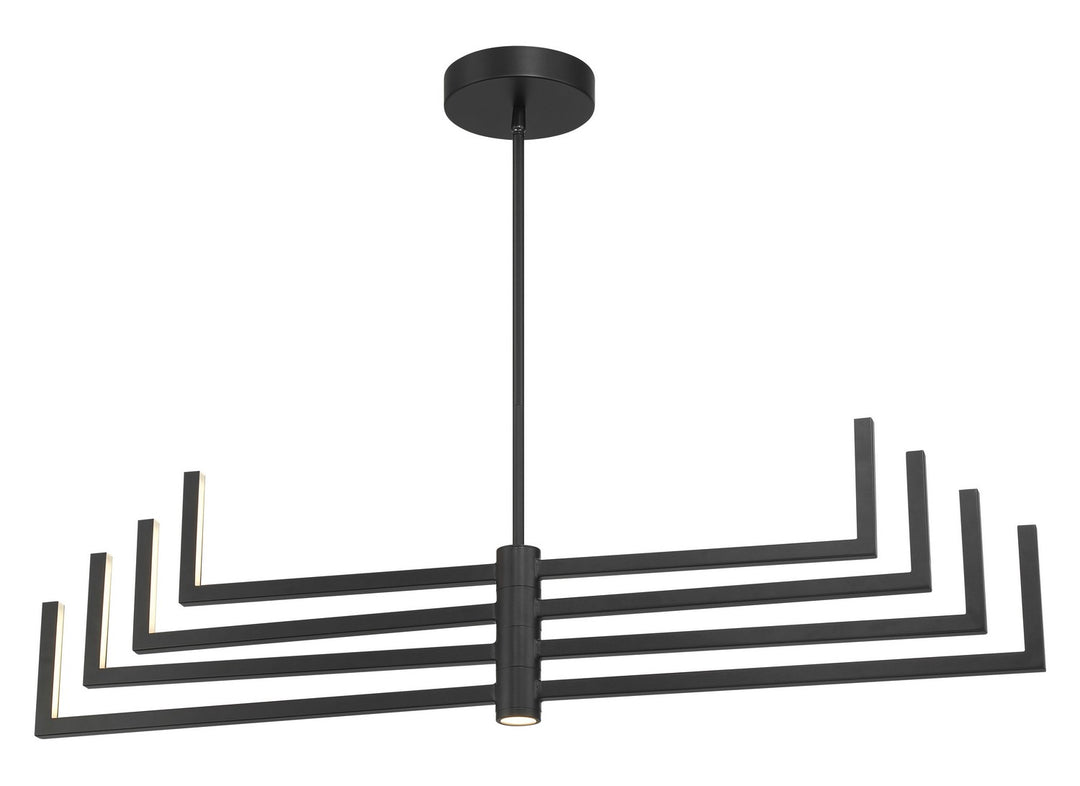 George Kovacs - P1478-66A-L - LED Chandelier - Articular - Coal