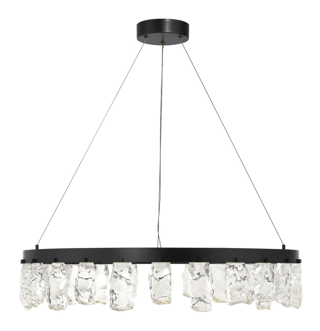 George Kovacs - P1497-66A-L - LED Chandelier - Arctic Glacier - Coal