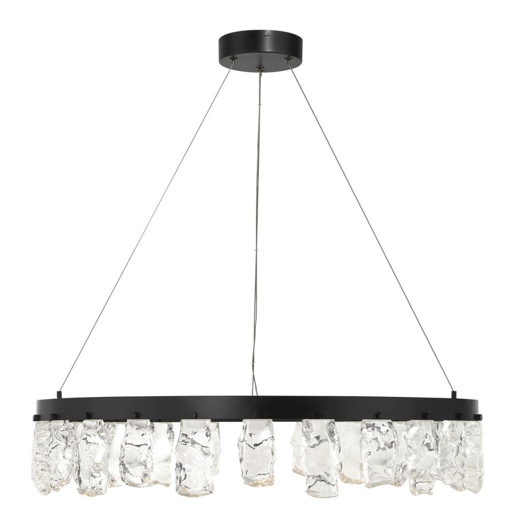 George Kovacs - P1497-66A-L - LED Chandelier - Arctic Glacier - Coal
