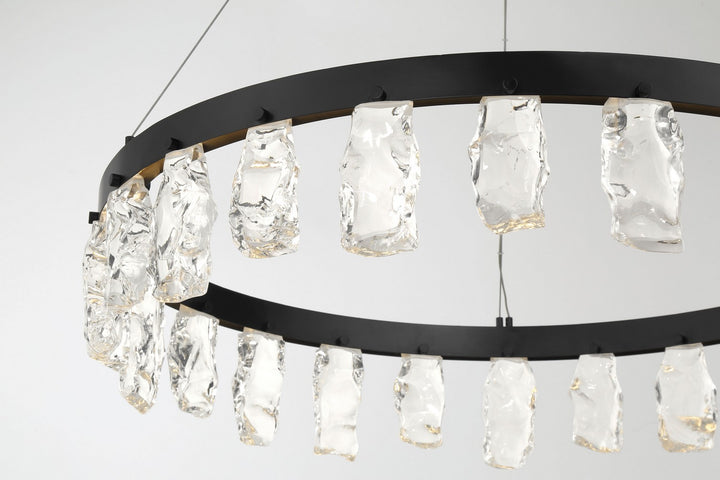 George Kovacs - P1497-66A-L - LED Chandelier - Arctic Glacier - Coal