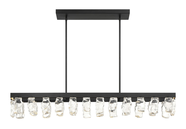George Kovacs - P1498-66A-L - LED Island Pendant - Arctic Glacier - Coal