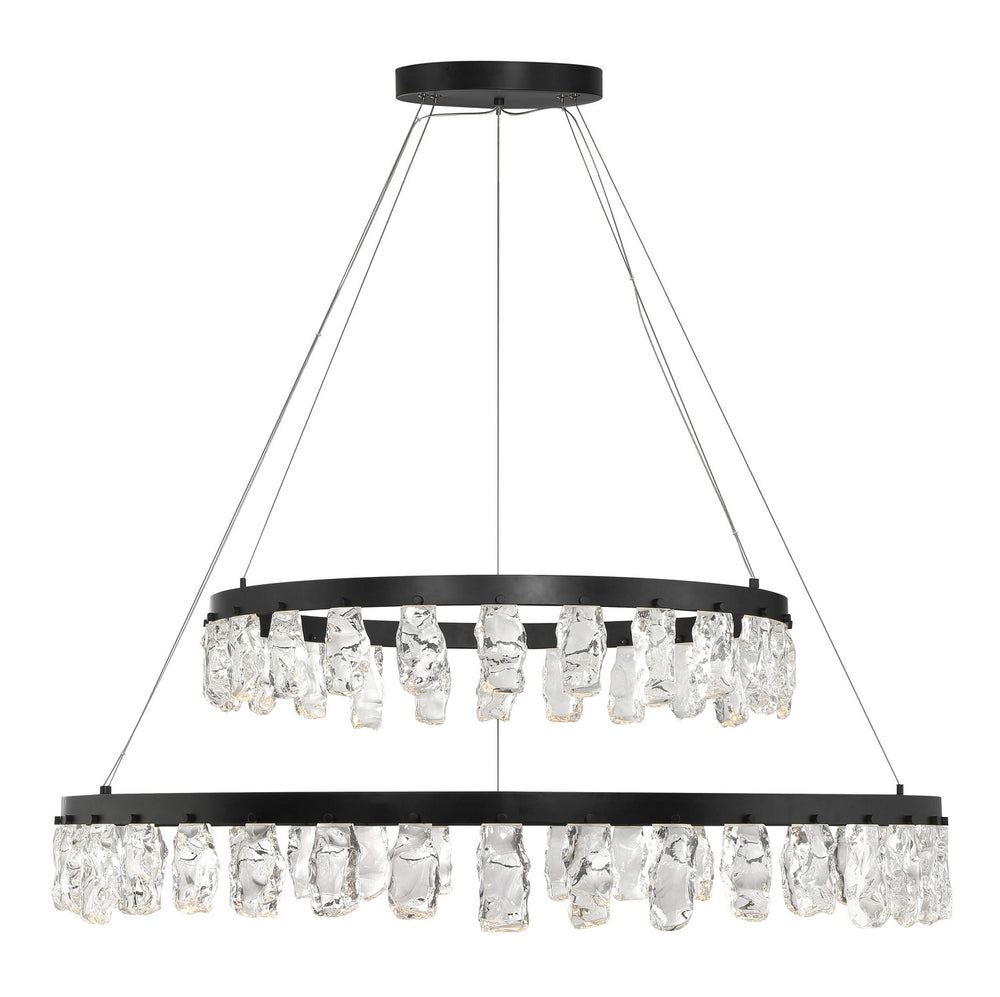 George Kovacs - P1499-66A-L - LED Chandelier - Arctic Glacier - Coal