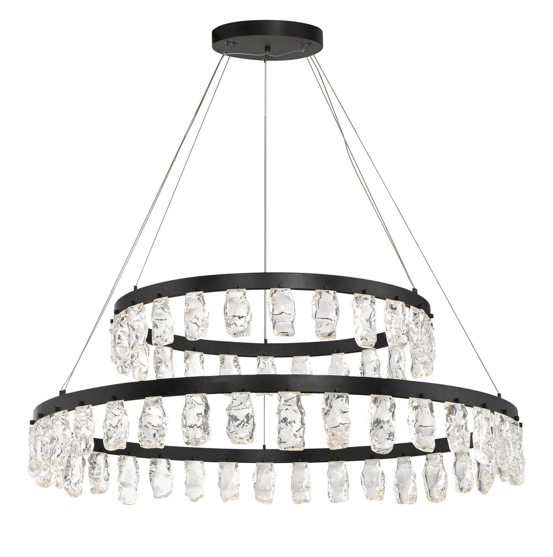 George Kovacs - P1499-66A-L - LED Chandelier - Arctic Glacier - Coal