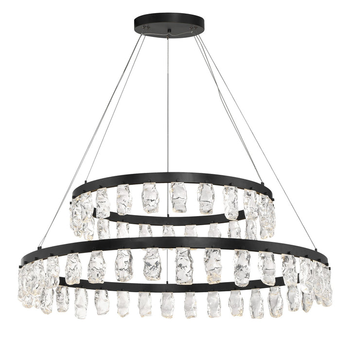 George Kovacs - P1499-66A-L - LED Chandelier - Arctic Glacier - Coal