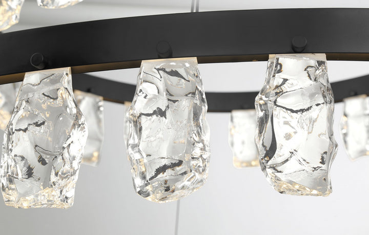 George Kovacs - P1499-66A-L - LED Chandelier - Arctic Glacier - Coal