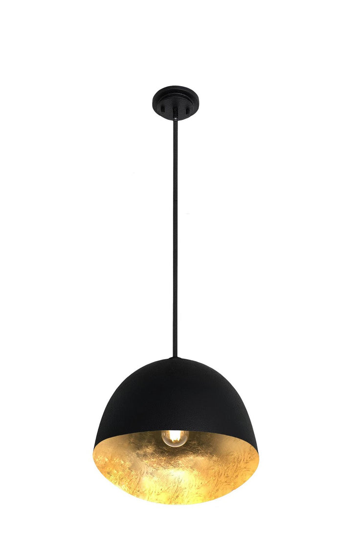 George Kovacs - P1914-711 - One Light Pendant - Eclos - Sand Coal W/Gold Leaf