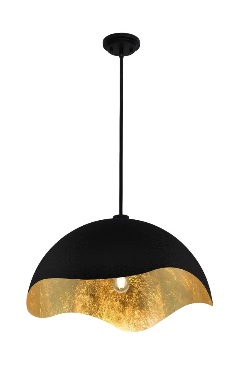 George Kovacs - P1915-711 - One Light Pendant - Eclos - Sand Coal W/Gold Leaf