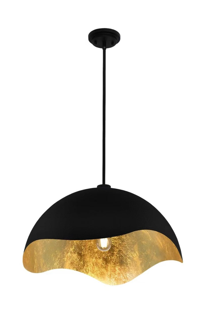 George Kovacs - P1915-711 - One Light Pendant - Eclos - Sand Coal W/Gold Leaf