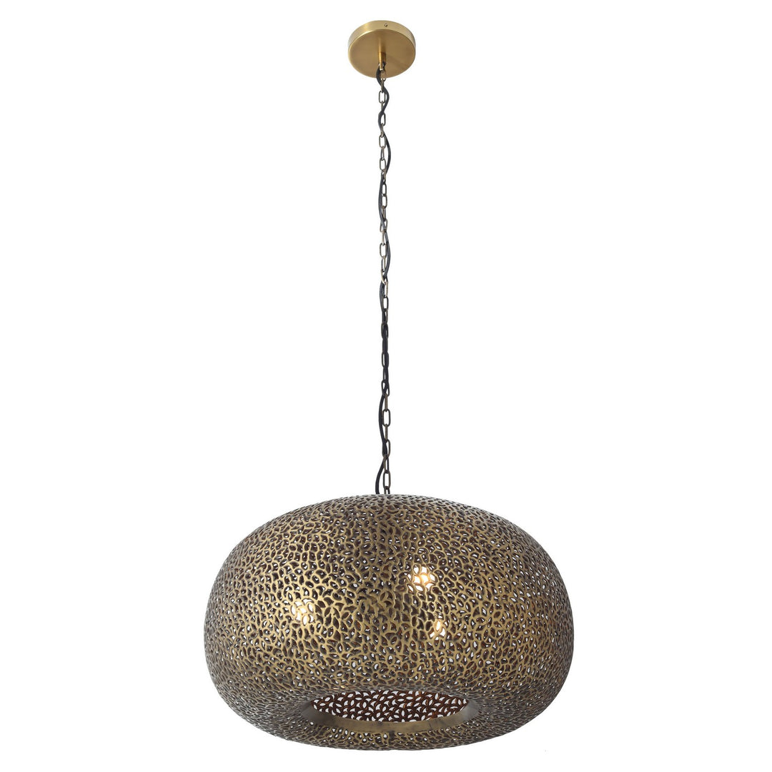 Metropolitan - N1503-752 - Three Light Pendant - Moradabad - Gilded Brass