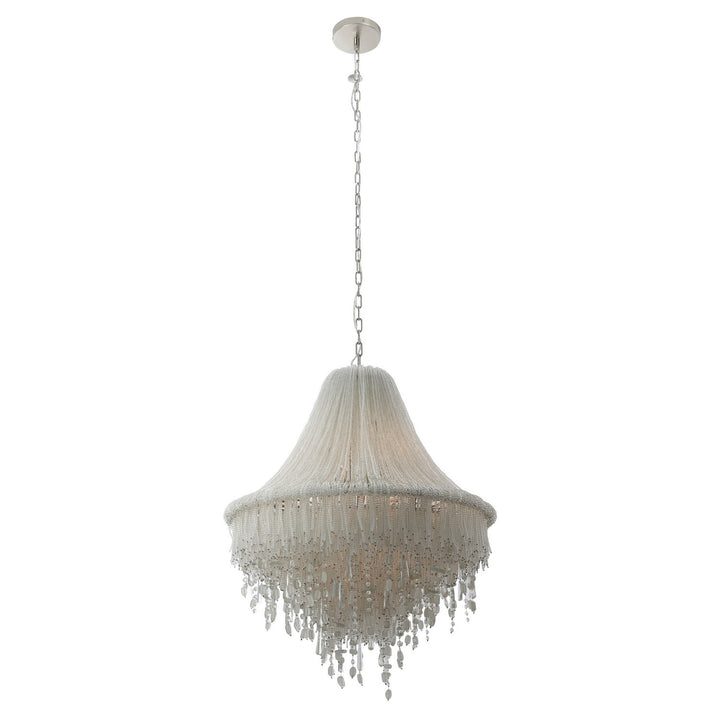 Metropolitan - N1517-613 - Seven Light Pendant - Crystal Reign - Polished Nickel