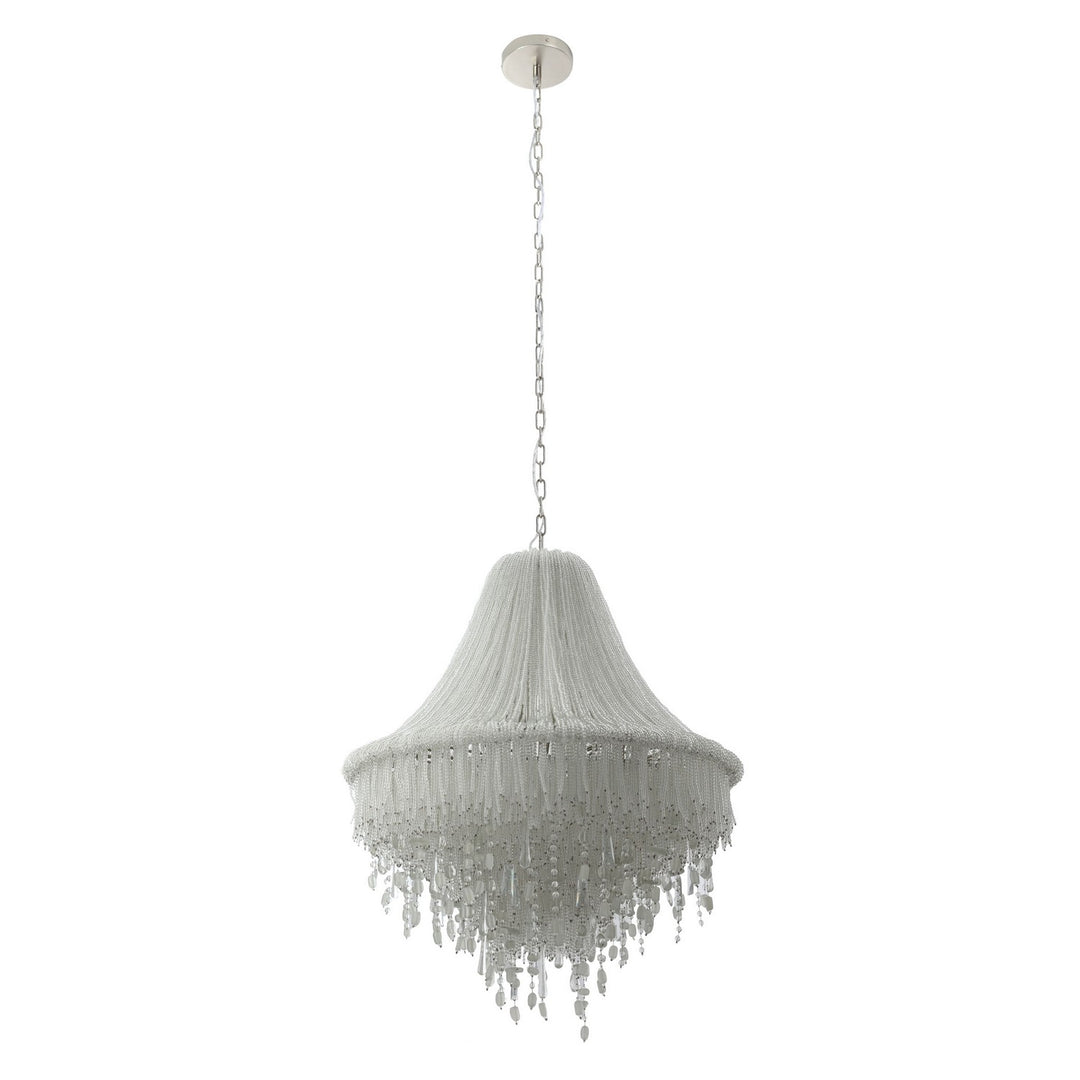 Metropolitan - N1517-613 - Seven Light Pendant - Crystal Reign - Polished Nickel