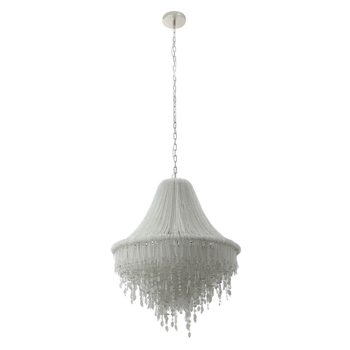 Metropolitan - N1517-613 - Seven Light Pendant - Crystal Reign - Polished Nickel