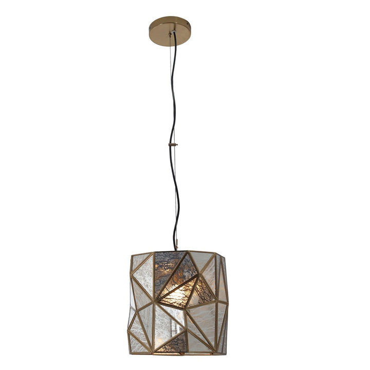 Metropolitan - N1691-863 - One Light Mini Pendant - Geo-Gem - Artisan Brass