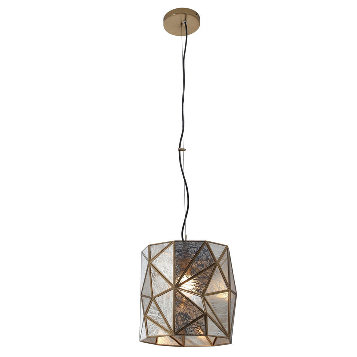 Metropolitan - N1691-863 - One Light Mini Pendant - Geo-Gem - Artisan Brass