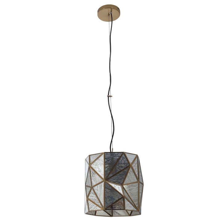 Metropolitan - N1691-863 - One Light Mini Pendant - Geo-Gem - Artisan Brass