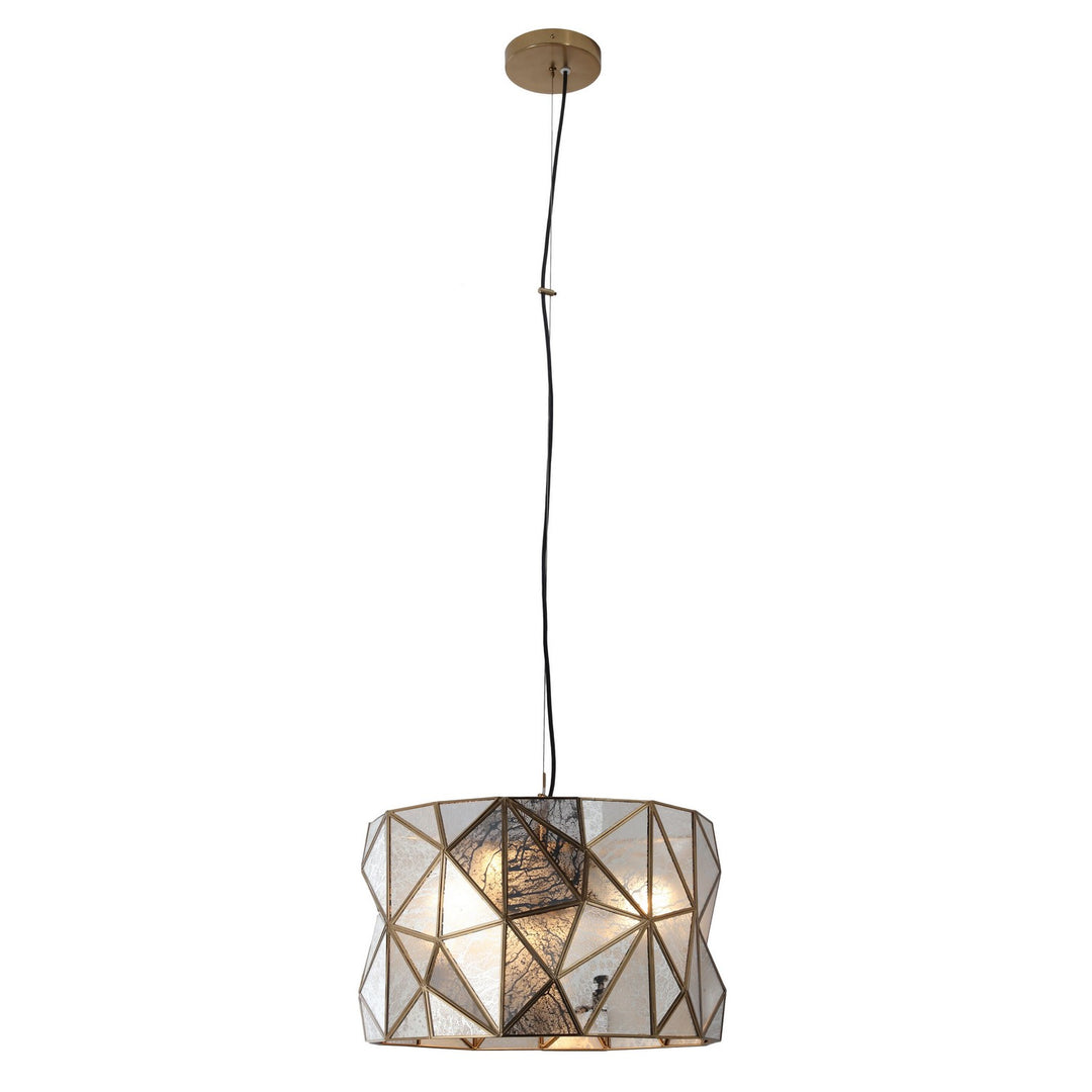 Metropolitan - N1693-863 - Three Light Pendant - Geo-Gem - Artisan Brass
