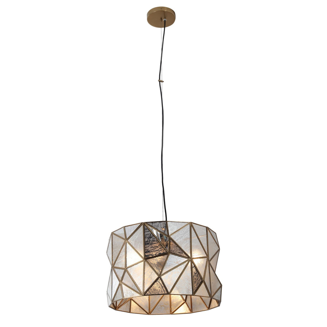 Metropolitan - N1693-863 - Three Light Pendant - Geo-Gem - Artisan Brass