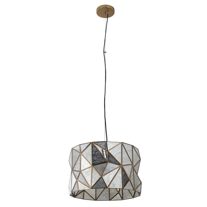 Metropolitan - N1693-863 - Three Light Pendant - Geo-Gem - Artisan Brass