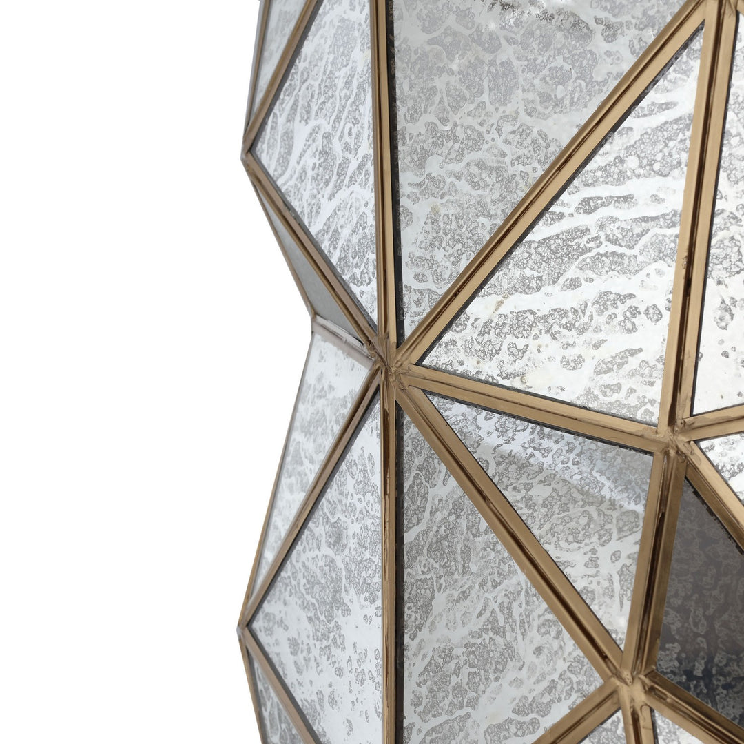 Metropolitan - N1693-863 - Three Light Pendant - Geo-Gem - Artisan Brass