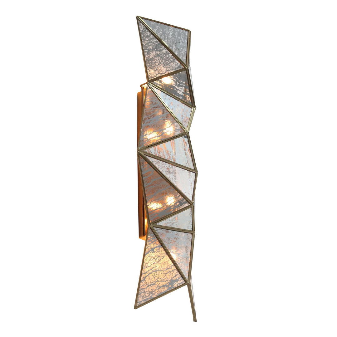 Metropolitan - N1694-863 - Four Light Wall Sconce - Geo-Gem - Artisan Brass