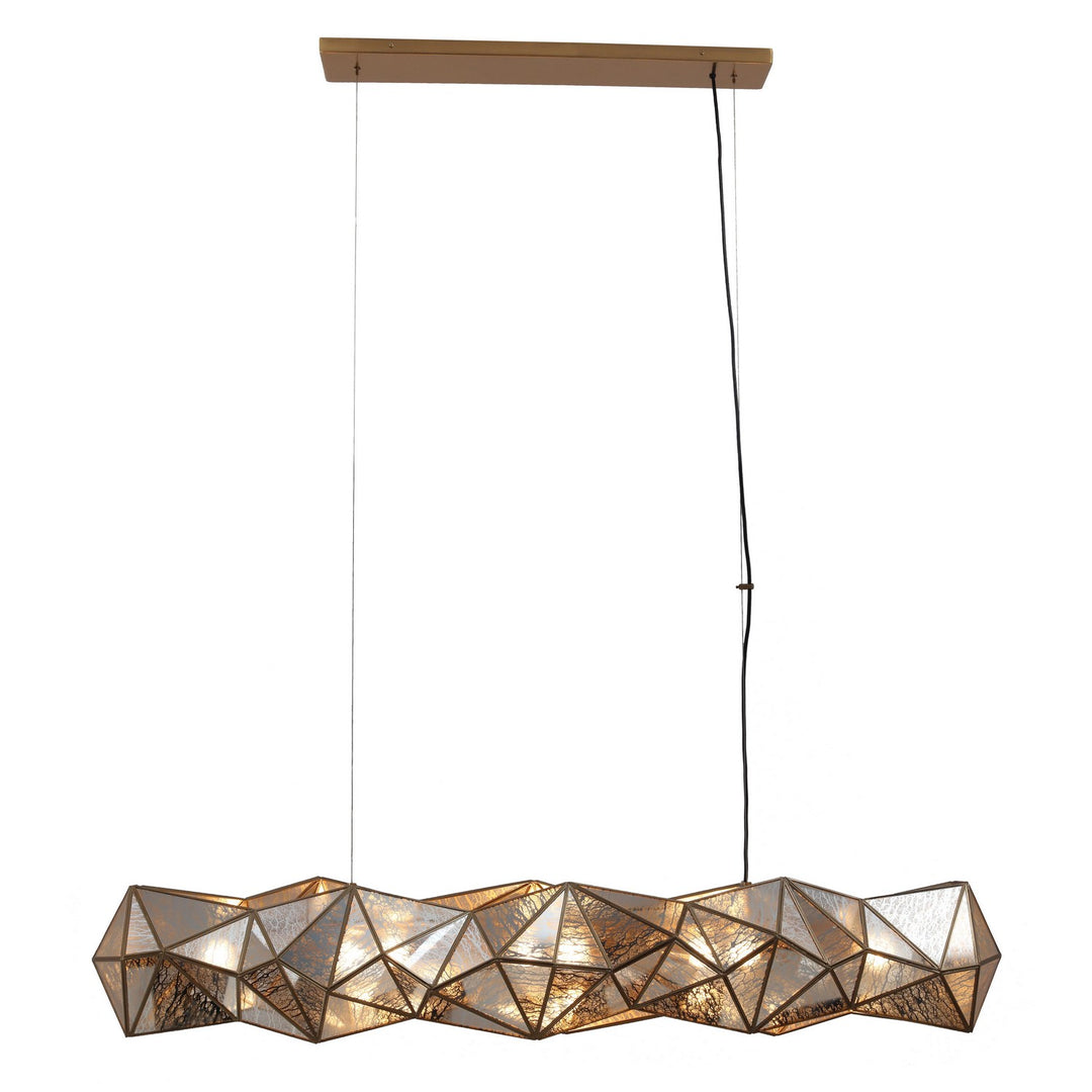 Metropolitan - N1697-863 - Eight Light Island Pendant - Geo-Gem - Artisan Brass
