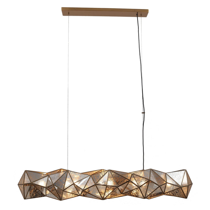 Metropolitan - N1697-863 - Eight Light Island Pendant - Geo-Gem - Artisan Brass