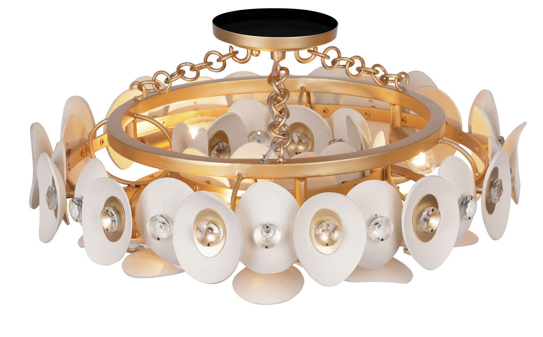Metropolitan - N1863-760 - Three Light Semi Flush Mount - Niu - Fawn Gold