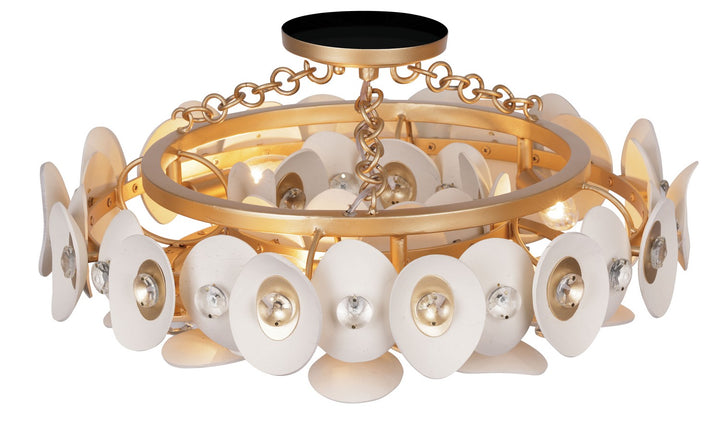 Metropolitan - N1863-760 - Three Light Semi Flush Mount - Niu - Fawn Gold