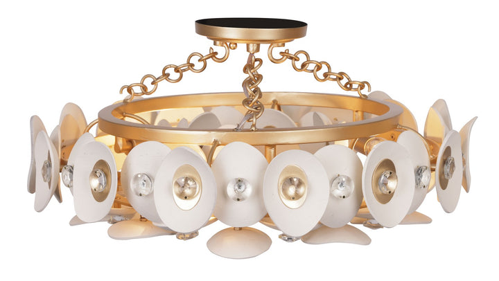Metropolitan - N1863-760 - Three Light Semi Flush Mount - Niu - Fawn Gold