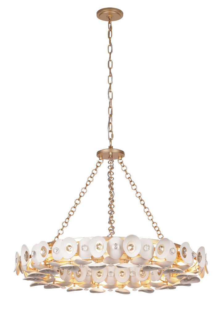 Metropolitan - N1865-760 - Ten Light Pendant - Niu - Fawn Gold