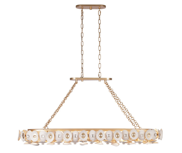 Metropolitan - N1869-760 - 14 Light Island Pendant - Niu - Fawn Gold