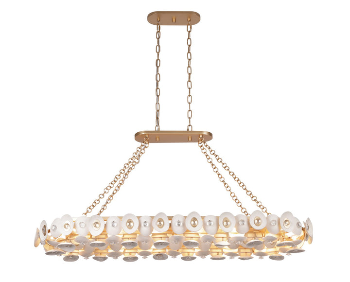Metropolitan - N1869-760 - 14 Light Island Pendant - Niu - Fawn Gold