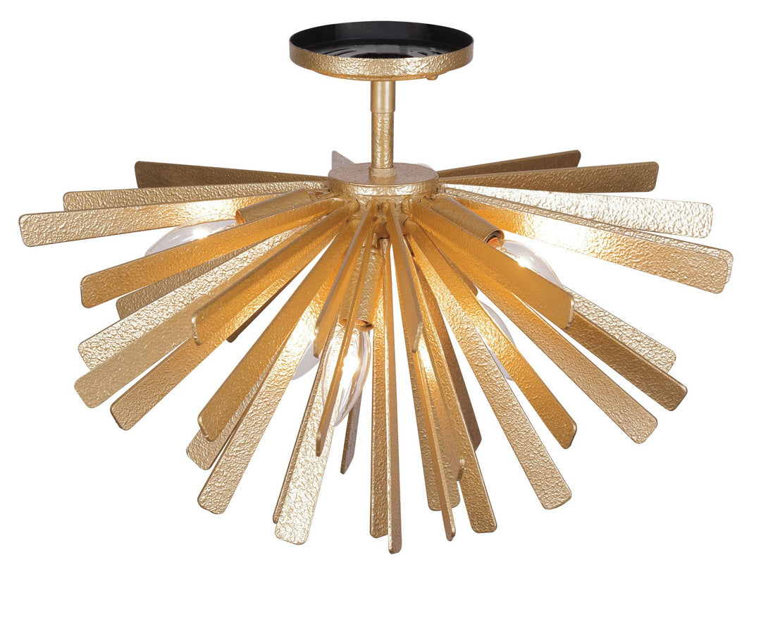 Metropolitan - N1906-785 - Six Light Flush Mount - Confluence - Piastra Gold