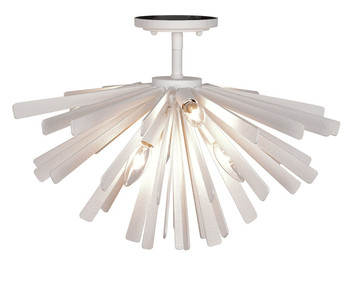 Metropolitan - N1906-792 - Six Light Flush Mount - Confluence - Piastra White