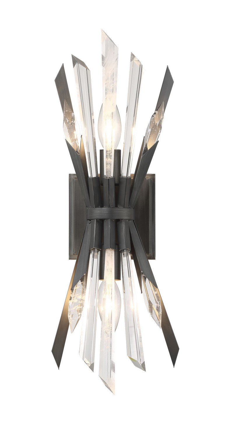 Metropolitan - N1942-766 - Two Light Wall Sconce - Elsa - Midnight Graphite