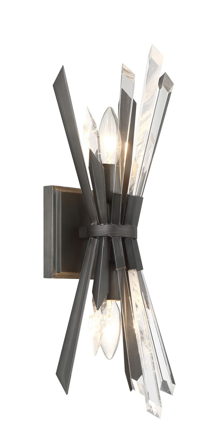 Metropolitan - N1942-766 - Two Light Wall Sconce - Elsa - Midnight Graphite