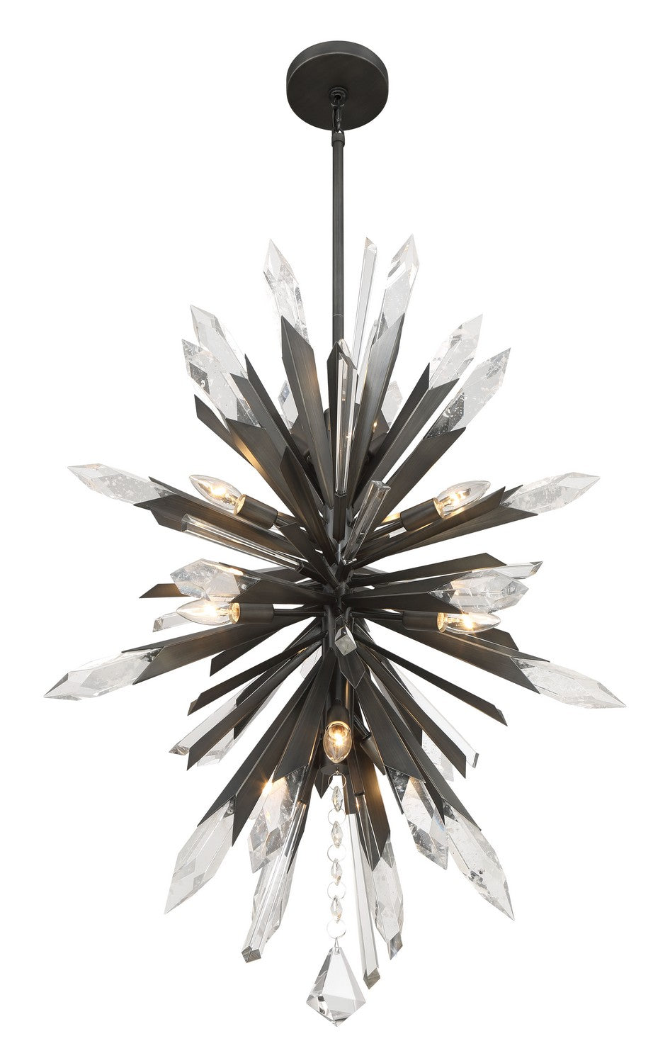 Metropolitan - N1947-766 - 12 Light Pendant - Elsa - Midnight Graphite
