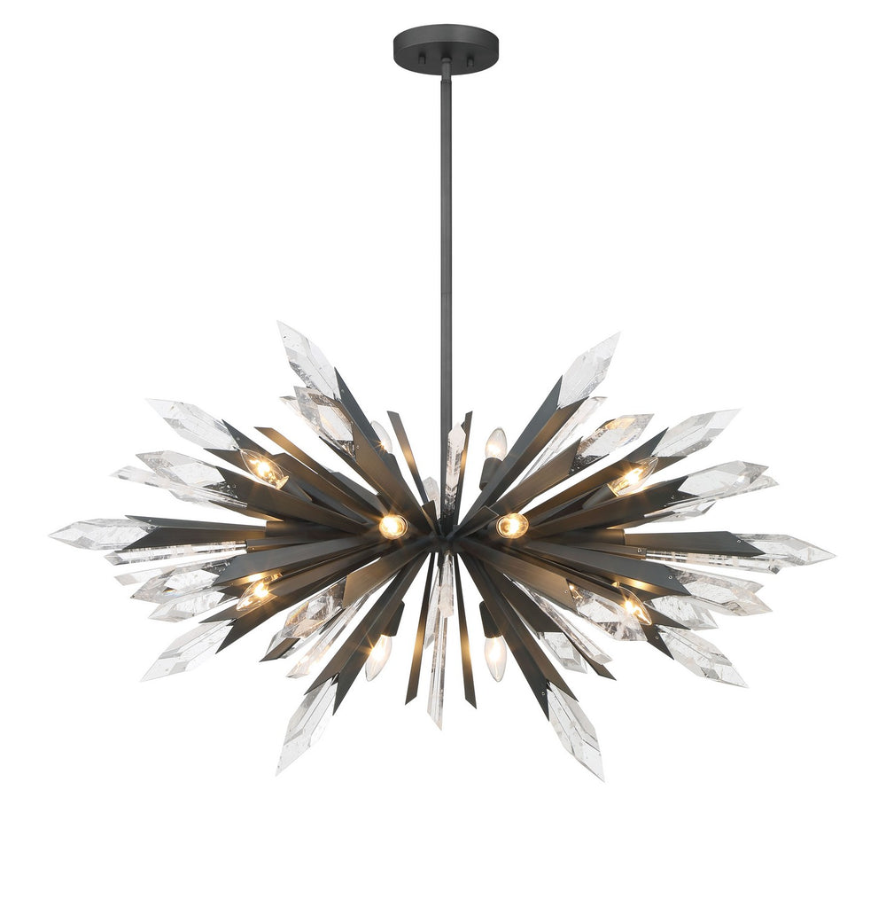 Metropolitan - N1948-766 - 12 Light Pendant - Elsa - Midnight Graphite