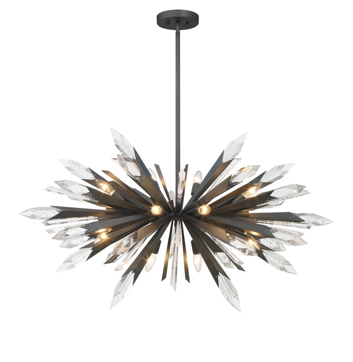 Metropolitan - N1948-766 - 12 Light Pendant - Elsa - Midnight Graphite