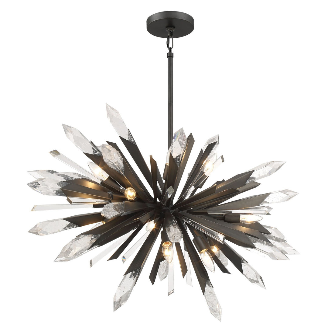 Metropolitan - N1948-766 - 12 Light Pendant - Elsa - Midnight Graphite